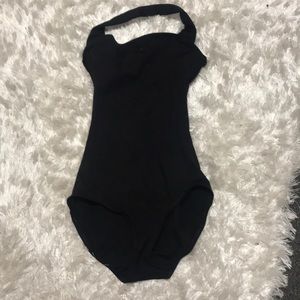 Black ballet leotard